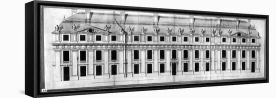 Chateau de Vincennes: Elevation of the Facade of a Corner Pavilion, 1658-Louis Le Vau-Framed Stretched Canvas