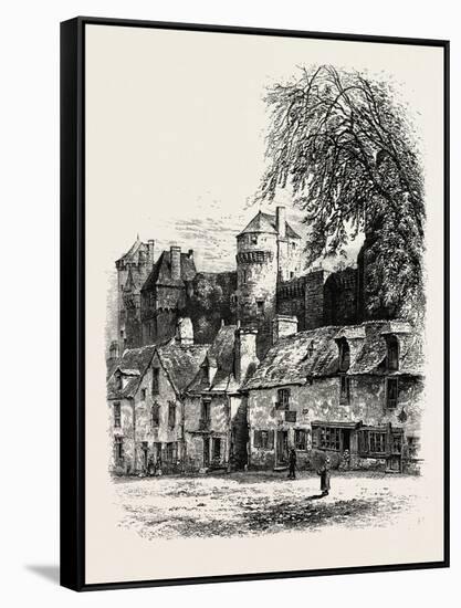 Chateau De Vitre, Normandy and Brittany, France, 19th Century-null-Framed Stretched Canvas