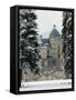 Chateau de Vizille Park after Winter Storm, Vizille, Isere, French Alps, France-Walter Bibikow-Framed Stretched Canvas