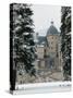 Chateau de Vizille Park after Winter Storm, Vizille, Isere, French Alps, France-Walter Bibikow-Stretched Canvas