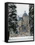 Chateau de Vizille Park after Winter Storm, Vizille, Isere, French Alps, France-Walter Bibikow-Framed Stretched Canvas