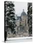 Chateau de Vizille Park after Winter Storm, Vizille, Isere, French Alps, France-Walter Bibikow-Stretched Canvas