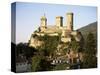 Chateau, Foix, Ariege, Midi-Pyrenees, France-David Hughes-Stretched Canvas