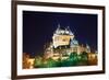 Chateau Frontenac at Night  Quebec City-Songquan Deng-Framed Photographic Print