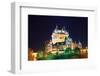 Chateau Frontenac at Night  Quebec City-Songquan Deng-Framed Photographic Print