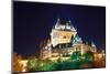 Chateau Frontenac at Night  Quebec City-Songquan Deng-Mounted Photographic Print