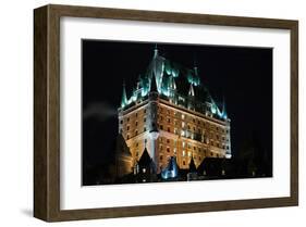 Chateau Frontenac At The Night-null-Framed Art Print