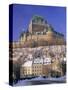 Chateau Frontenac Hotel, Quebec City, Quebec, Canada-Walter Bibikow-Stretched Canvas