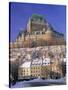 Chateau Frontenac Hotel, Quebec City, Quebec, Canada-Walter Bibikow-Stretched Canvas