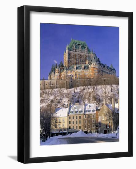 Chateau Frontenac Hotel, Quebec City, Quebec, Canada-Walter Bibikow-Framed Photographic Print