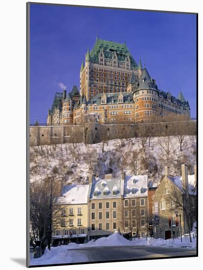 Chateau Frontenac Hotel, Quebec City, Quebec, Canada-Walter Bibikow-Mounted Photographic Print