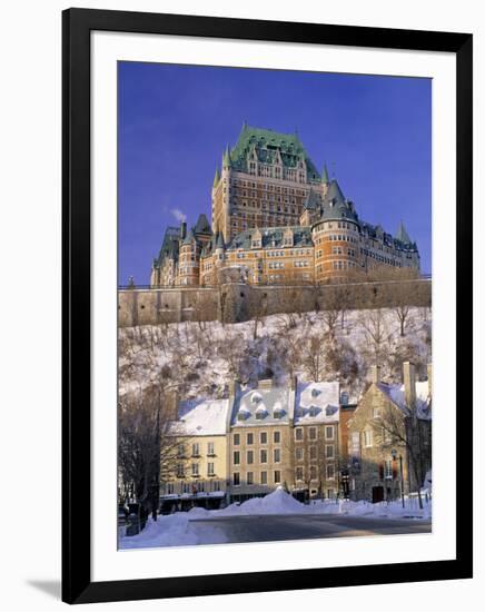 Chateau Frontenac Hotel, Quebec City, Quebec, Canada-Walter Bibikow-Framed Photographic Print