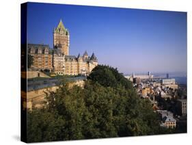 Chateau Frontenac Hotel, Quebec City, Quebec, Canada-Walter Bibikow-Stretched Canvas