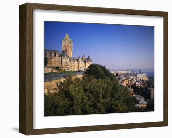 Chateau Frontenac Hotel, Quebec City, Quebec, Canada-Walter Bibikow-Framed Premium Photographic Print