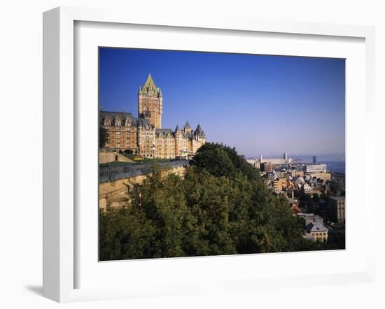 Chateau Frontenac Hotel, Quebec City, Quebec, Canada-Walter Bibikow-Framed Premium Photographic Print