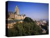 Chateau Frontenac Hotel, Quebec City, Quebec, Canada-Walter Bibikow-Stretched Canvas