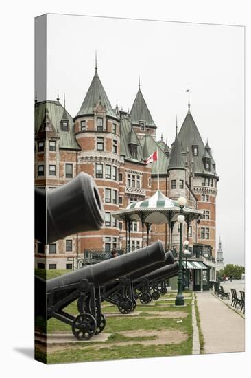 Chateau Frontenac, Quebec City, Province of Quebec, Canada, North America-Michael Snell-Stretched Canvas