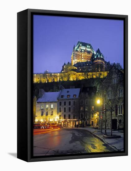 Chateau Frontenac, Quebec City, Quebec, Canada-Demetrio Carrasco-Framed Stretched Canvas