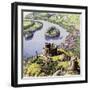 Chateau Gaillard, also known as the New Castle of the Rock-Pat Nicolle-Framed Giclee Print