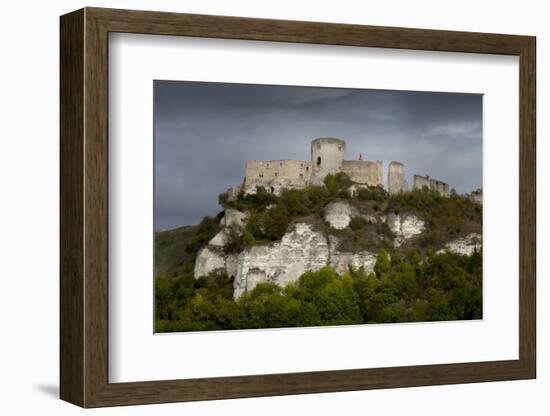 Chateau Gaillard, Les Andelys, Eure, Normandy, France-Charles Bowman-Framed Photographic Print