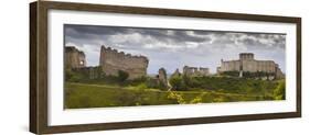 Chateau Gaillard panorama, Les Andelys, Eure, Normandy, France-Charles Bowman-Framed Photographic Print