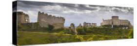 Chateau Gaillard panorama, Les Andelys, Eure, Normandy, France-Charles Bowman-Stretched Canvas