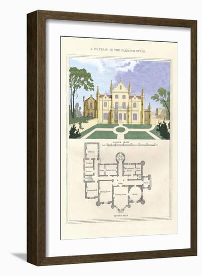 Chateau in the Flemish Style-Richard Brown-Framed Art Print