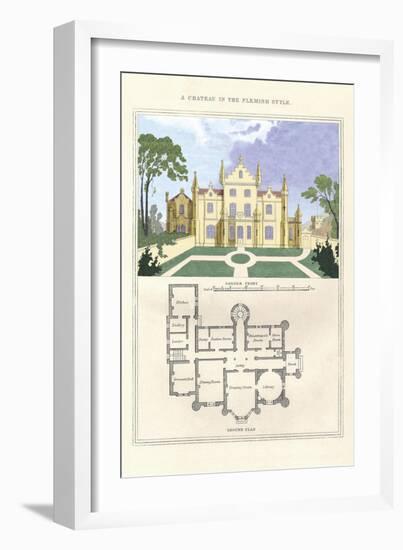 Chateau in the Flemish Style-Richard Brown-Framed Art Print