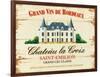 Chateau La Croix-Martin Wiscombe-Framed Art Print