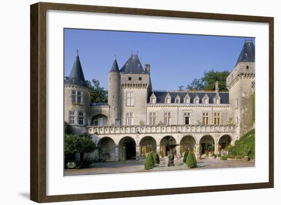 Chateau La Riviere, Fronsac, Aquitaine, France, Europe-Michael Busselle-Framed Photographic Print