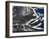 Chateau Lake Louise Hotel and Bow Valley from Sulphur Mountain, Banff Np, Alberta, Canada-DeFreitas Michael-Framed Photographic Print