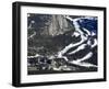 Chateau Lake Louise Hotel and Bow Valley from Sulphur Mountain, Banff Np, Alberta, Canada-DeFreitas Michael-Framed Photographic Print