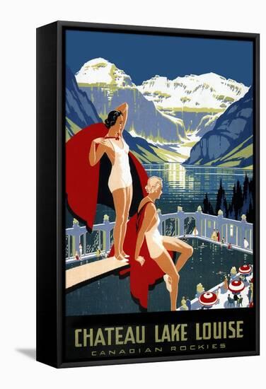 Chateau Lake Louise-null-Framed Stretched Canvas