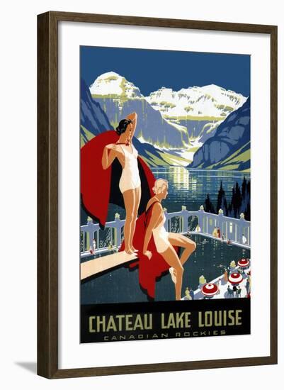 Chateau Lake Louise-null-Framed Art Print