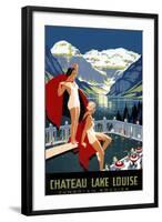 Chateau Lake Louise-null-Framed Art Print