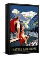 Chateau Lake Louise-null-Framed Stretched Canvas