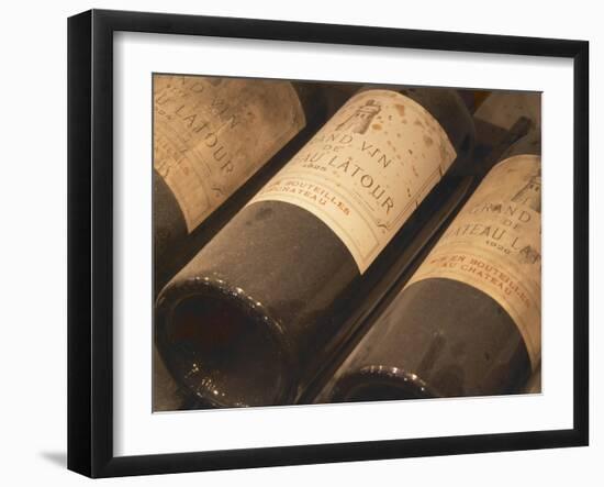 Chateau Latour from Pauillac, Medoc, Bordeaux, Ulriksdal Vardshus Restaurant, Stockholm, Sweden-Per Karlsson-Framed Photographic Print