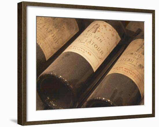 Chateau Latour from Pauillac, Medoc, Bordeaux, Ulriksdal Vardshus Restaurant, Stockholm, Sweden-Per Karlsson-Framed Photographic Print