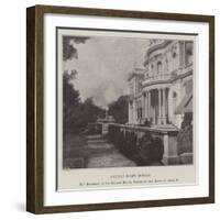 Chateau Malet, Monaco, the Residence of Sir Edward Malet, Visited by the Queen on 20 April-null-Framed Giclee Print