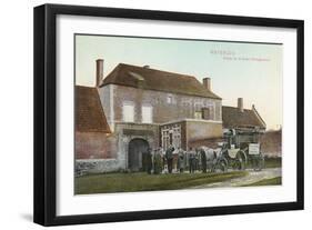 Chateau Near Waterloo Battlefield-null-Framed Art Print