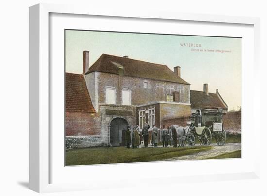 Chateau Near Waterloo Battlefield-null-Framed Art Print