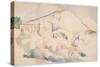 Chateau Noir And Mont Sainte-Victoire-Paul Cézanne-Stretched Canvas