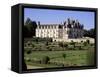 Chateau of Chenonceau and Garden, Touraine, Loire Valley, Centre, France-Roy Rainford-Framed Stretched Canvas