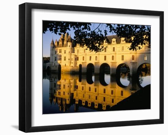 Chateau of Chenonceau, Indre Et Loire, Loire Valley, France-Bruno Morandi-Framed Photographic Print