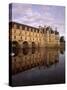Chateau of Chenonceaux, Reflected in Water, Loire Valley, Centre, France, Europe-Jeremy Lightfoot-Stretched Canvas