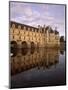 Chateau of Chenonceaux, Reflected in Water, Loire Valley, Centre, France, Europe-Jeremy Lightfoot-Mounted Photographic Print