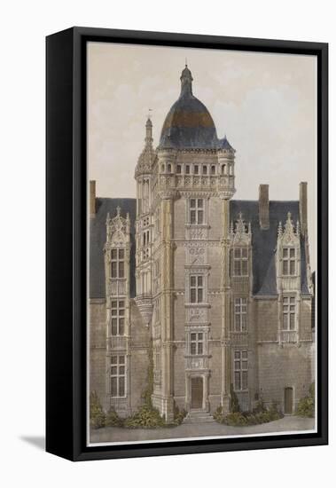 Chateau of Saint-Ouen, Mayenne, Illustration-Victor Jean-baptiste Petit-Framed Stretched Canvas