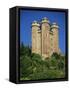 Chateau of Tournemire, Cantal, Auvergne, France-Michael Busselle-Framed Stretched Canvas