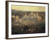 Chateau of Versailles, France, seen from the Place d'Armes, 1722-Pierre-Denis Martin-Framed Giclee Print