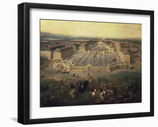 Chateau of Versailles, France, seen from the Place d'Armes, 1722-Pierre-Denis Martin-Framed Giclee Print